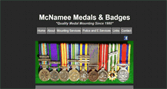 Desktop Screenshot of mcnameemedals.com