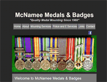 Tablet Screenshot of mcnameemedals.com